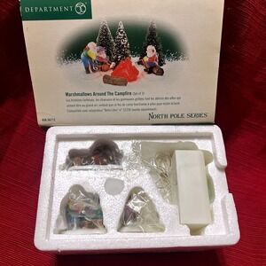 Dept 56 North Pole Series Marshmallows Around the Campfire #56712 New In Box